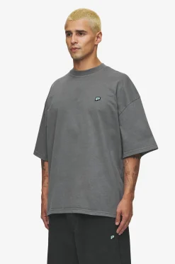 Pegador Tees|Leono Boxy Tee Sky Blue Gum Vintage grey