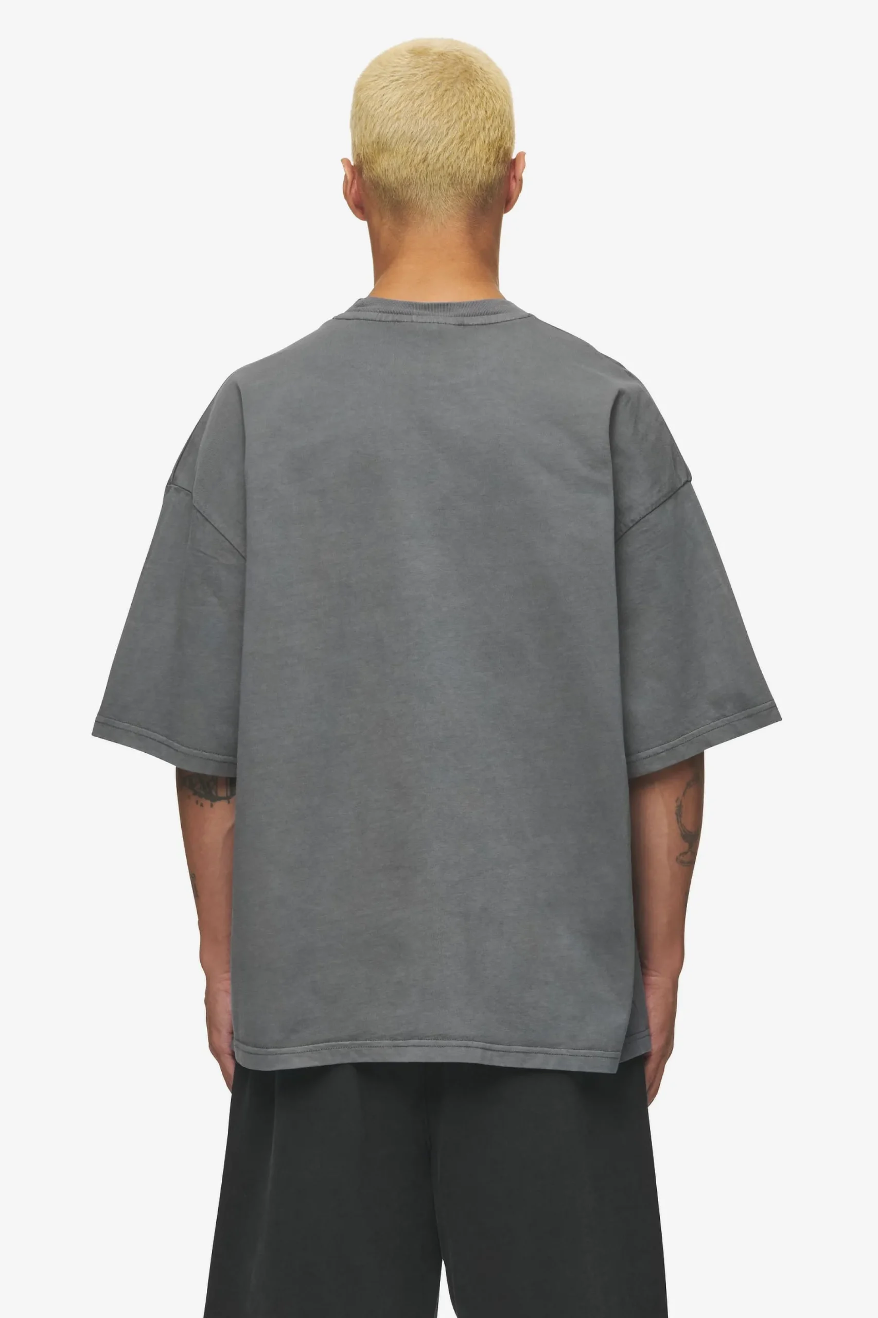 Pegador Tees|Leono Boxy Tee Sky Blue Gum Vintage grey