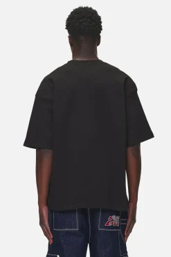Pegador Tees|Leono Boxy Tee Washed Black