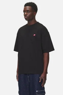Pegador Tees|Leono Boxy Tee Washed Black