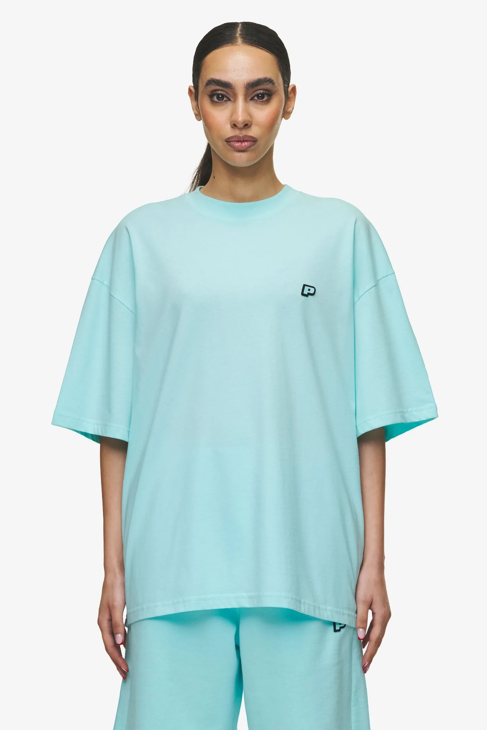 Pegador Tees|Leono Boxy Tee Sky Blue Gum Washed sky blue