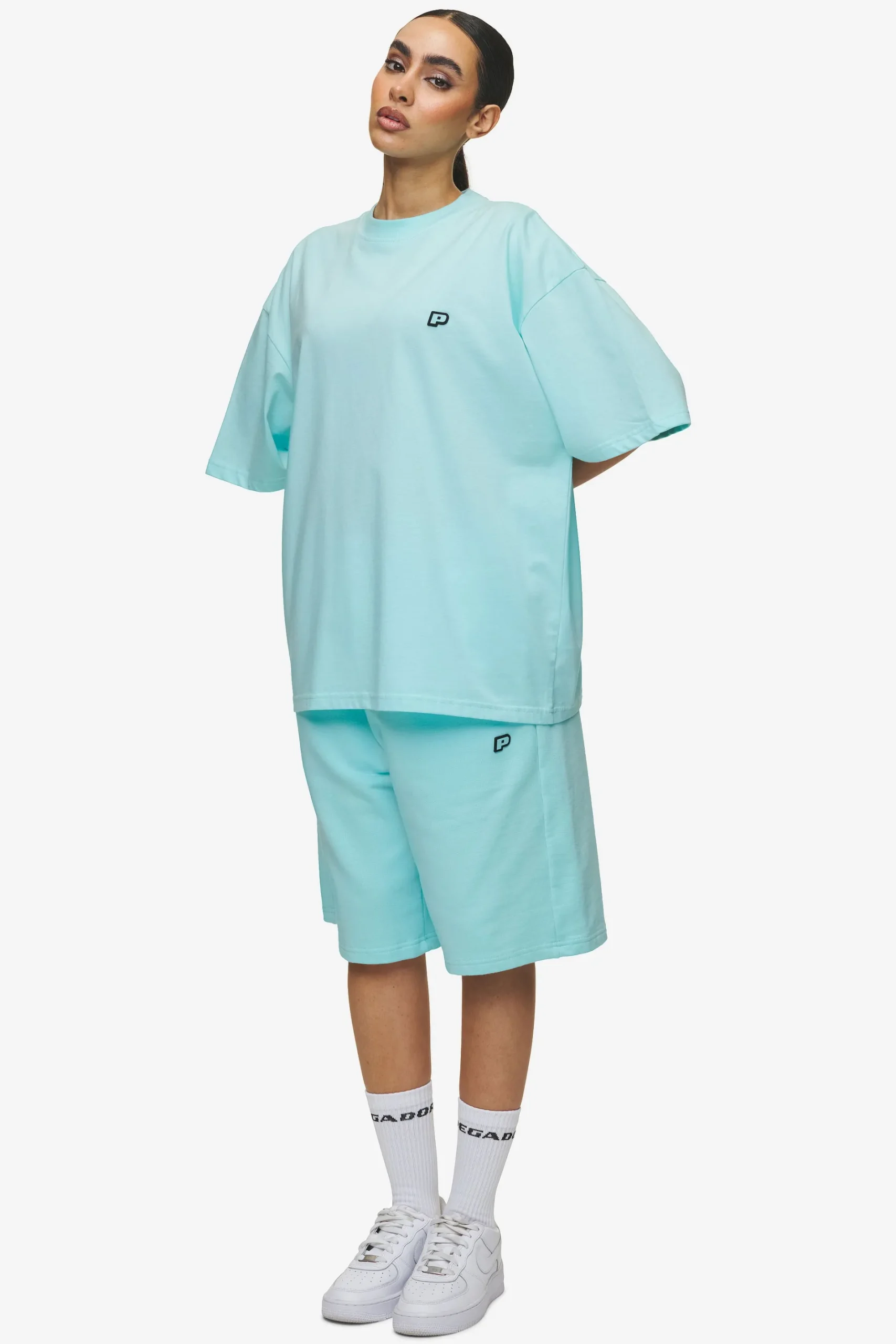 Pegador Tees|Leono Boxy Tee Sky Blue Gum Washed sky blue
