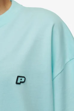 Pegador Tees|Leono Boxy Tee Sky Blue Gum Washed sky blue