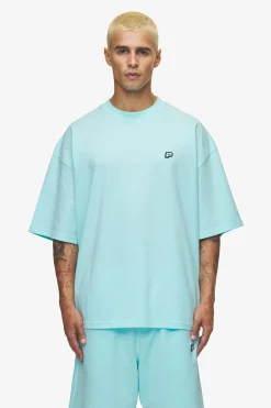 Pegador Tees|Leono Boxy Tee Sky Blue Gum Washed sky blue
