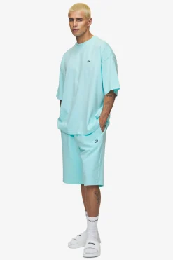 Pegador Tees|Leono Boxy Tee Sky Blue Gum Washed sky blue