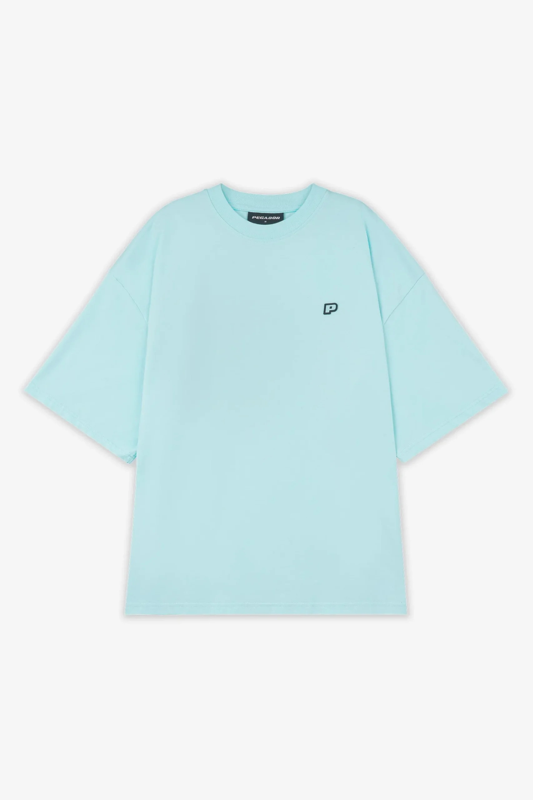 Pegador Tees|Leono Boxy Tee Sky Blue Gum Washed sky blue