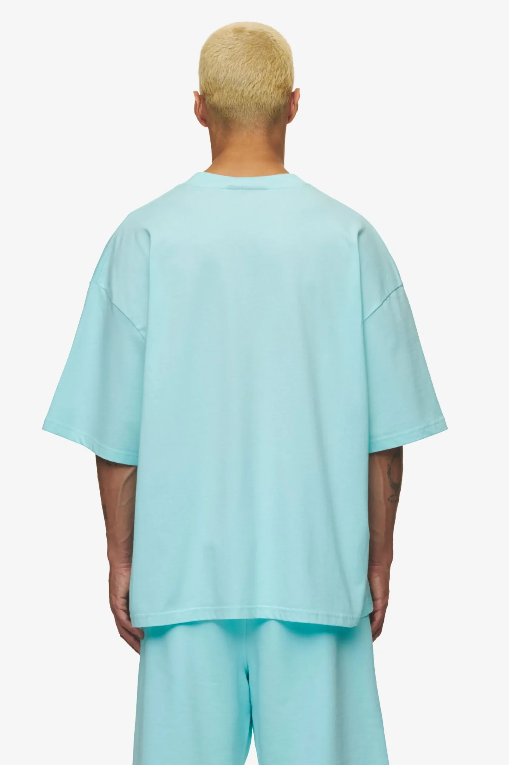 Pegador Tees|Leono Boxy Tee Sky Blue Gum Washed sky blue