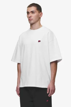 Pegador Tees|Leono Boxy Tee White Virtual Pink Gum