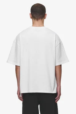 Pegador Tees|Leono Boxy Tee White Virtual Pink Gum