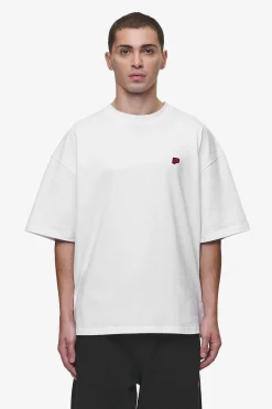 Pegador Tees|Leono Boxy Tee White Virtual Pink Gum