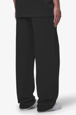 Pegador Pants & Joggers|Leono Loose Sweat Pants Washed Black Virtual Pink Gum