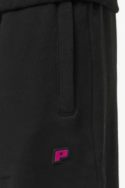 Pegador Pants & Joggers|Leono Loose Sweat Pants Washed Black Virtual Pink Gum