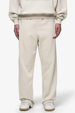 Pegador Pants & Joggers|Leono Loose Sweat Pants Washed Light Beige Virtual Pink Gum