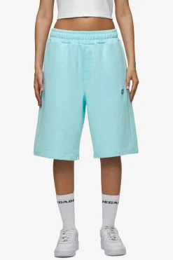 Pegador Shorts|Leono Overknee Heavy Sweat Shorts Gum Washed sky blue