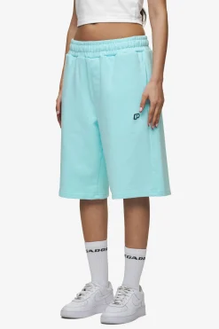 Pegador Shorts|Leono Overknee Heavy Sweat Shorts Gum Washed sky blue