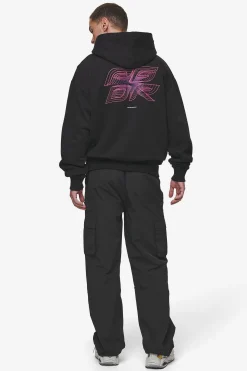 Pegador Hoodies|Lexing Oversized Hoodie Washed Black