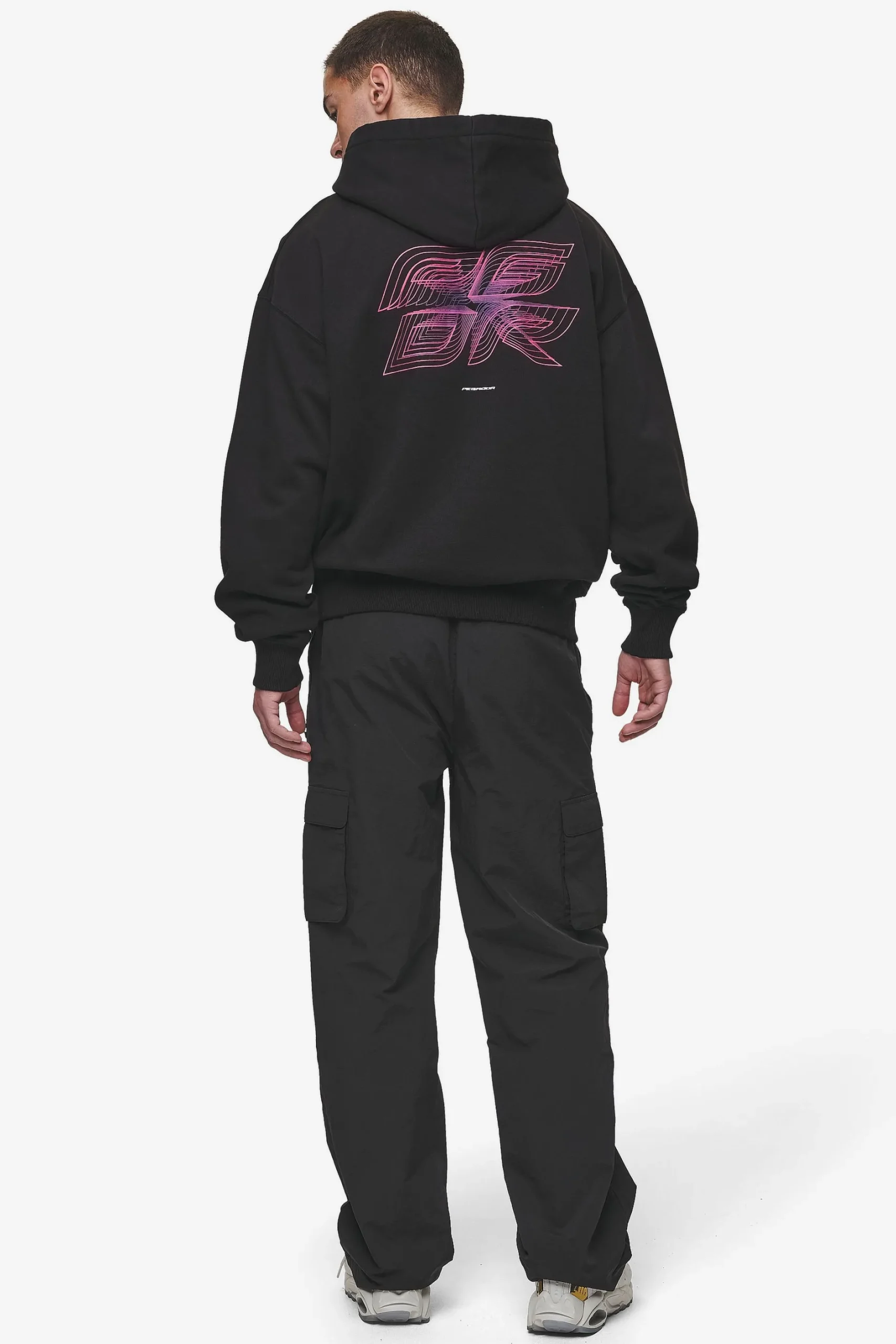 Pegador Hoodies|Lexing Oversized Hoodie Washed Black