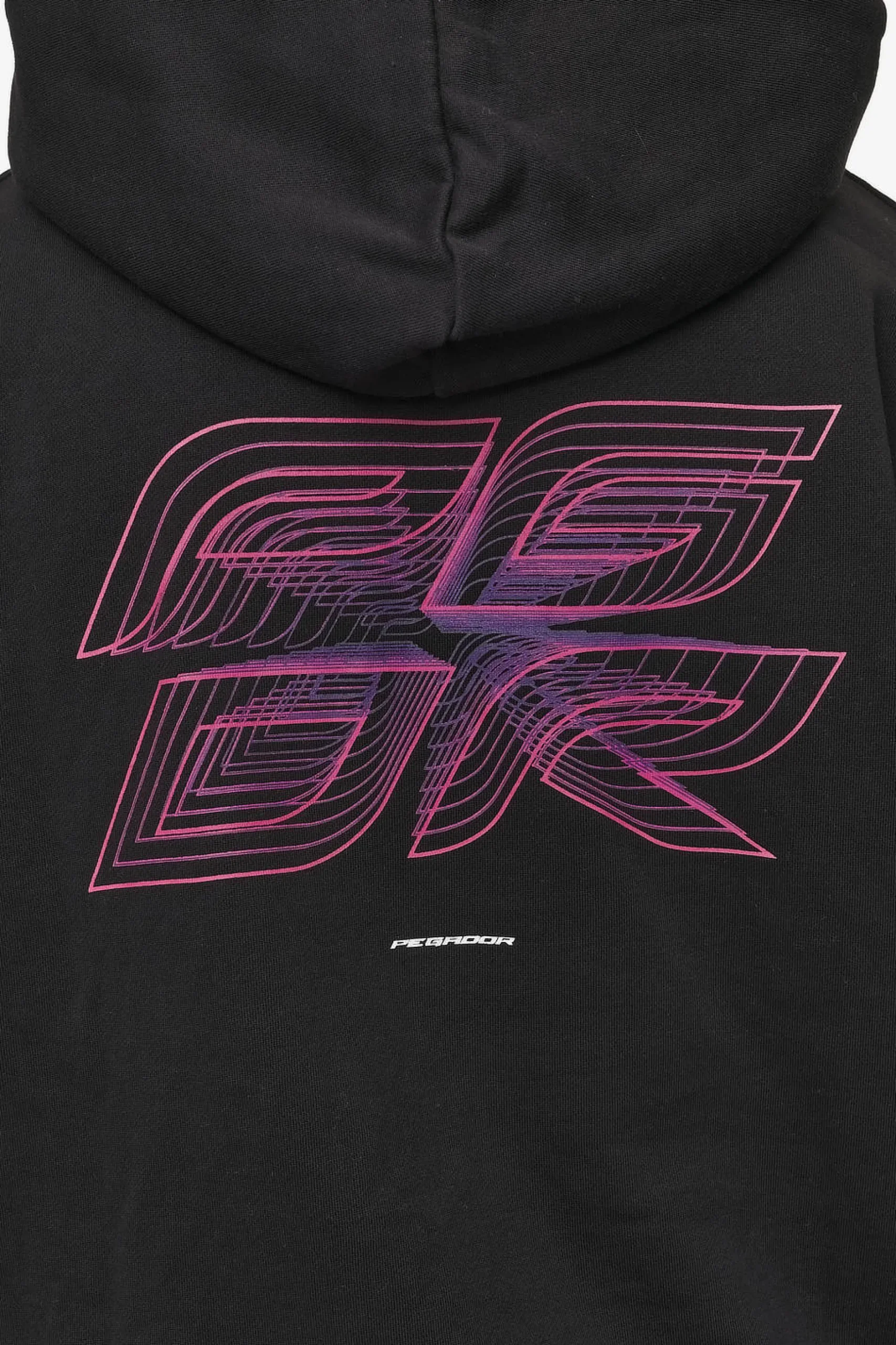 Pegador Hoodies|Lexing Oversized Hoodie Washed Black