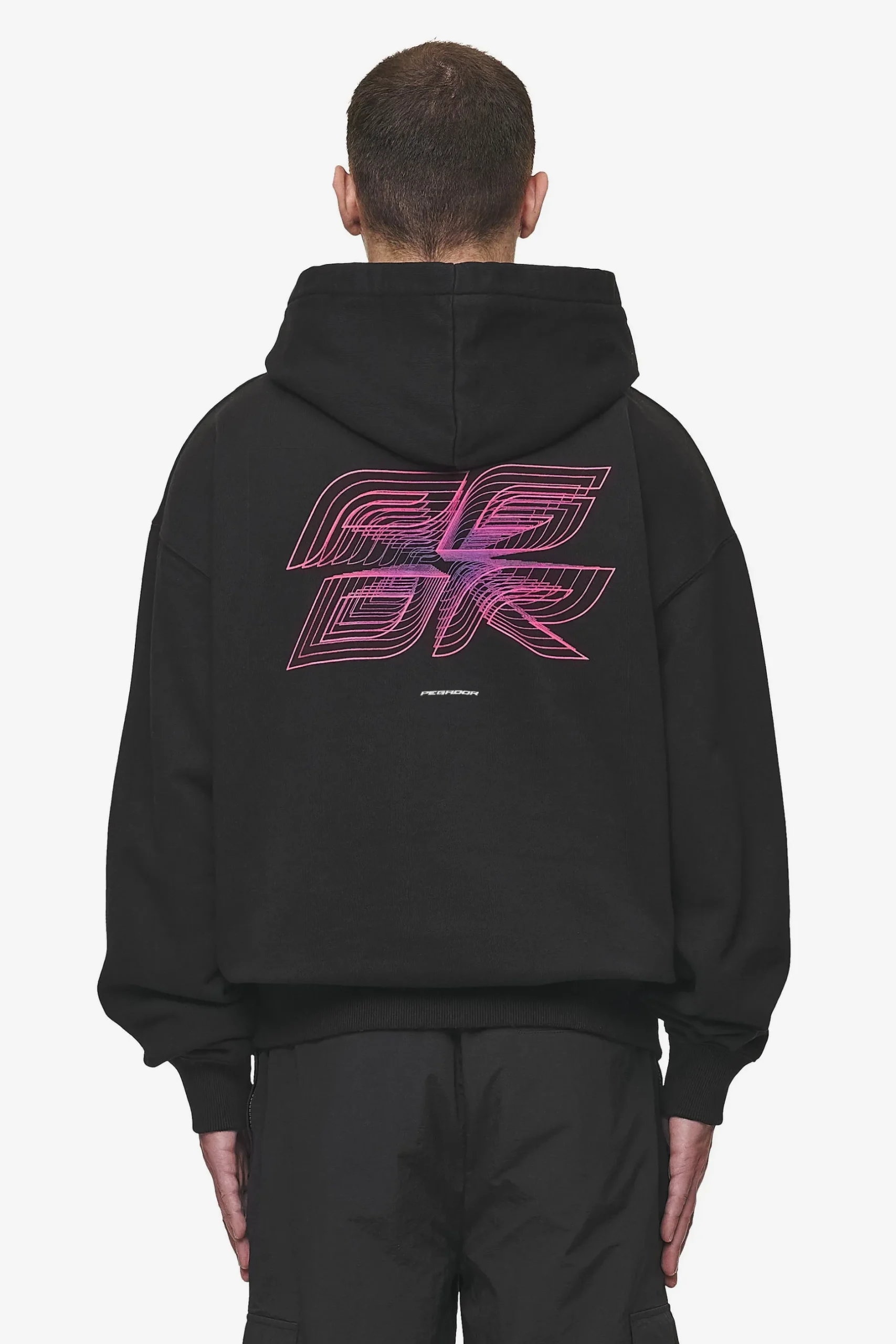 Pegador Hoodies|Lexing Oversized Hoodie Washed Black