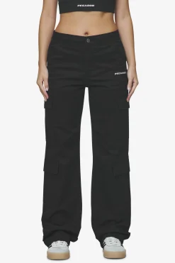 Pegador Pants|Lia Wide Cargo Pants Black