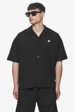 Pegador Shirts|Libco Structured Knit Shirt Black