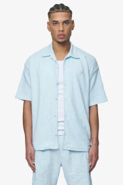 Pegador Shirts|Libco Structured Knit Shirt Baby blue