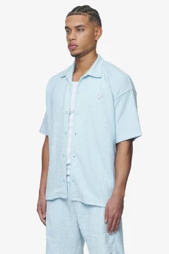 Pegador Shirts|Libco Structured Knit Shirt Baby blue