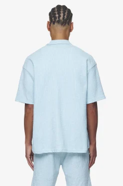 Pegador Shirts|Libco Structured Knit Shirt Baby blue