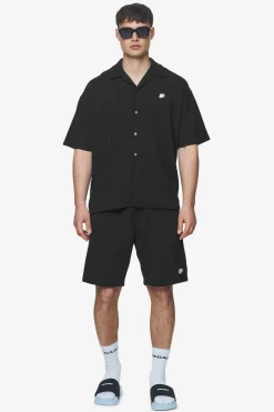 Pegador Shorts|Libco Structured Knit Shorts Black