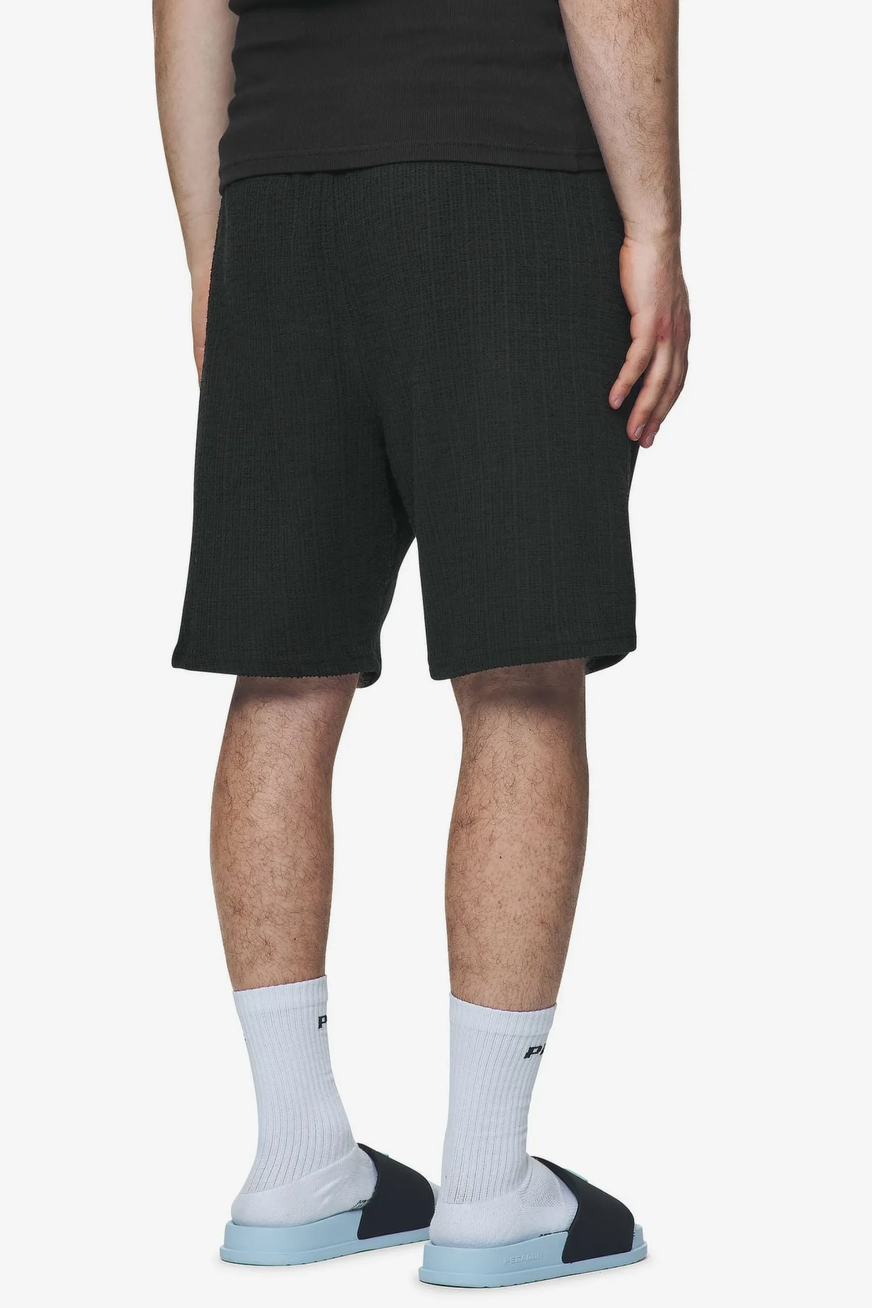 Pegador Shorts|Libco Structured Knit Shorts Black