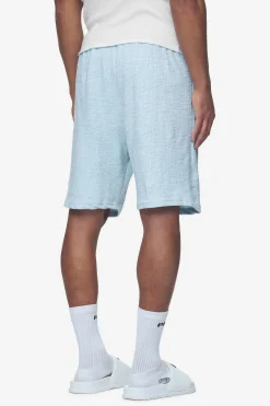 Pegador Shorts|Libco Structured Knit Shorts Baby blue