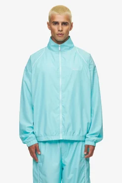 Pegador Track Jackets|Lincoln Boxy Track Jacket Sky Blue