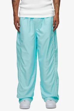 Pegador Pants & Joggers|Lincoln Wide Track Pants Sky Blue