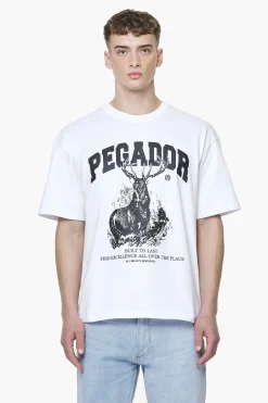 Pegador Tees|Lizard Oversized Tee White