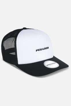Pegador Caps & Hats|Logo Baseball Trucker Cap White Black