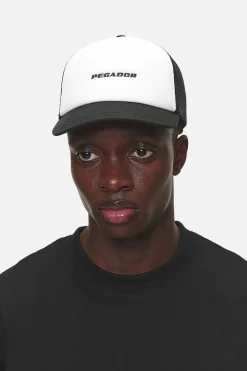 Pegador Caps & Hats|Logo Baseball Trucker Cap White Black