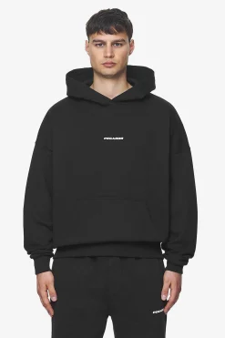 Pegador Hoodies|Logo Boxy Hoodie White Gum Washed black
