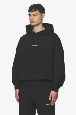 Pegador Hoodies|Logo Boxy Hoodie White Gum Washed black