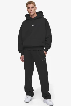 Pegador Hoodies|Logo Boxy Hoodie Washed Black