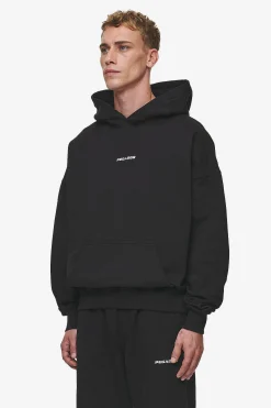 Pegador Hoodies|Logo Boxy Hoodie Washed Black