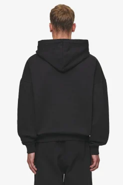 Pegador Hoodies|Logo Boxy Hoodie Washed Black