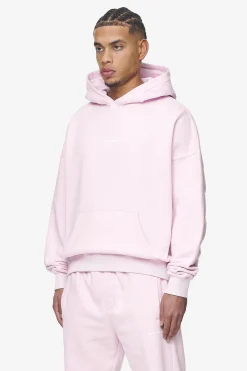 Pegador Hoodies|Logo Boxy Hoodie White Gum Washed bubblegum
