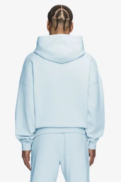 Pegador Hoodies|Logo Boxy Hoodie White Gum Washed baby blue