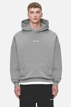 Pegador Hoodies|Logo Boxy Hoodie White Gum Washed cool grey