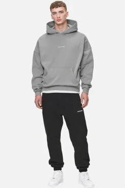 Pegador Hoodies|Logo Boxy Hoodie White Gum Washed cool grey