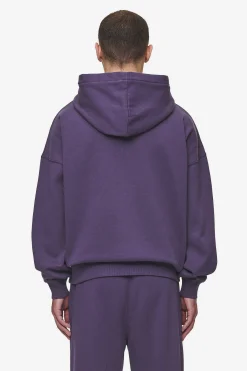 Pegador Hoodies|Logo Boxy Hoodie Washed Deep Purple