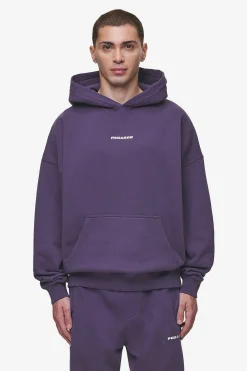 Pegador Hoodies|Logo Boxy Hoodie Washed Deep Purple