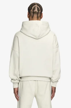 Pegador Hoodies|Logo Boxy Hoodie Black Gum Washed salty cream