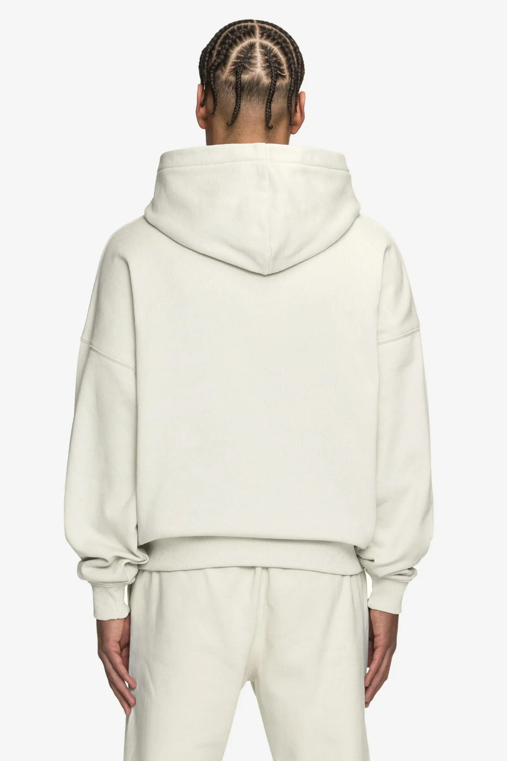 Pegador Hoodies|Logo Boxy Hoodie Black Gum Washed salty cream