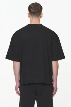 Pegador Tees|Logo Boxy Tee Vintage washed onyx black